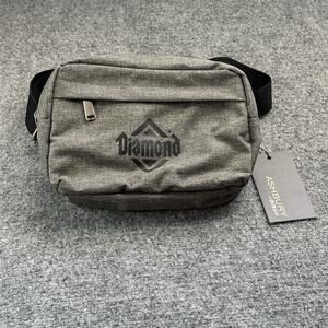 NEW! Ashbury “Diamond” Adult Unisex Multi Pocket Belted Zip Up Fanny Pack Gray